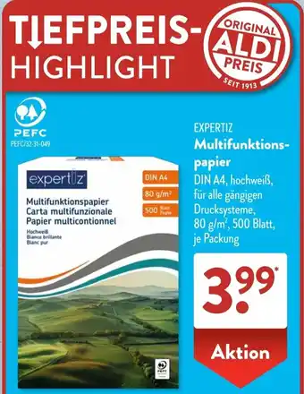 Aldi Süd EXPERTIZ Multifunktionspapier Angebot