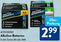 Aldi Süd ACTIV ENERGY Alkaline-Batterien Angebot