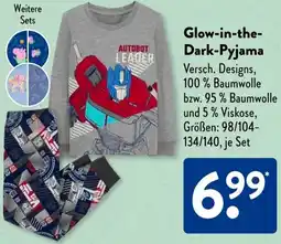 Aldi Süd Glow-in-the Dark-Pyjama Angebot