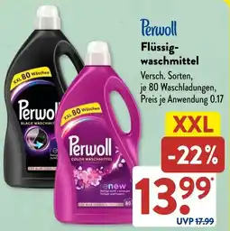 Aldi Süd Perwoll Flüssigwaschmittel Angebot