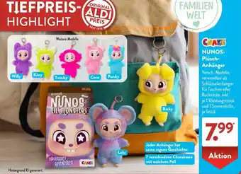 Aldi Süd CRAZE NUNOS Plüsch Anhänger Angebot