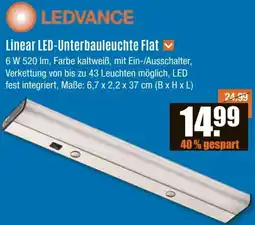 V Baumarkt LEDVANCE Linear LED-Unterbauleuchte Flat Angebot