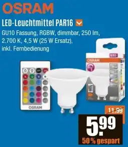 V Baumarkt OSRAM LED-Leuchtmittel PAR16 Angebot