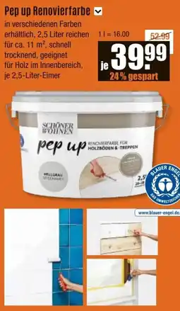 V Baumarkt SCHÖNER WOHNEN Pep up Renovierfarbe Angebot