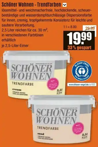 V Baumarkt Schöner Wohnen - Trendfarben Angebot