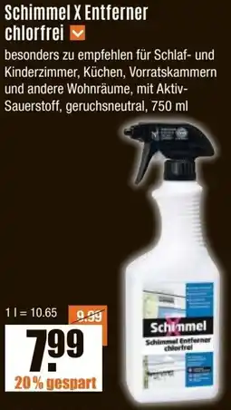 V Baumarkt Schimmel X Entferner chlorfrei Angebot