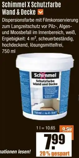 V Baumarkt Schimmel X Schutzfarbe Wand & Decke Angebot