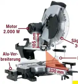 toom Baumarkt Scheppach Kapp-Zugsäge MST305 Angebot