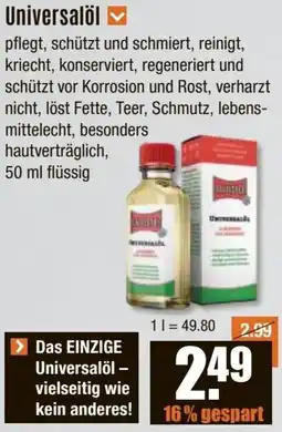 V Baumarkt Ballistol Universalöl Angebot
