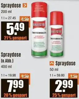 V Baumarkt Ballistol Spraydose Angebot