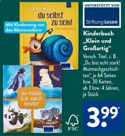Aldi Süd Kinderbuch ,,Klein und Großartig" Angebot