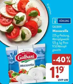 Aldi Süd GALBANI Mozzarella Angebot