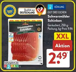 Aldi Süd GUT DREI EICHEN Schwarzwälder Schinken Angebot