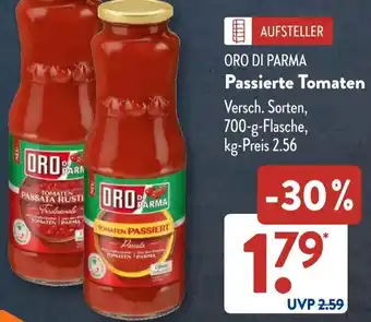 Aldi Süd ORO DI PARMA Passierte Tomaten Angebot