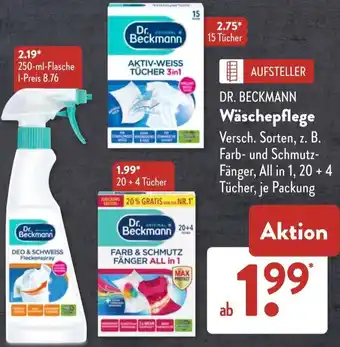 Aldi Süd DR. BECKMANN Wäschepflege Angebot
