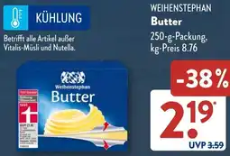 Aldi Süd WEIHENSTEPHAN Butter Angebot