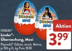 Aldi Süd FERRERO kinder Überraschung, Maxi Angebot
