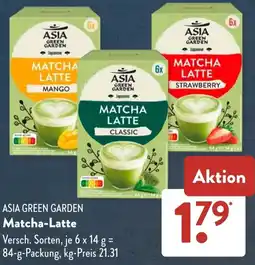 Aldi Süd ASIA GREEN GARDEN Matcha-Latte Angebot
