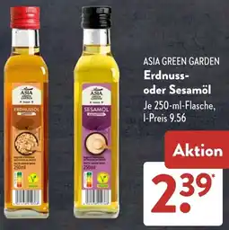 Aldi Süd ASIA GREEN GARDEN Erdnuss- oder Sesamöl Angebot