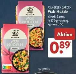 Aldi Süd ASIA GREEN GARDEN Wok-Nudeln Angebot