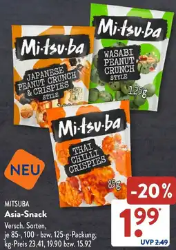 Aldi Süd MITSUBA Asia-Snack Angebot