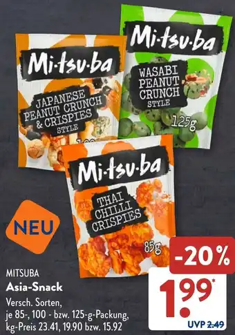 Aldi Süd MITSUBA Asia-Snack Angebot