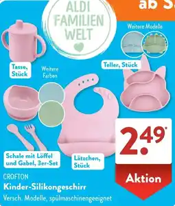 Aldi Süd CROFTON Kinder-Silikongeschirr Angebot