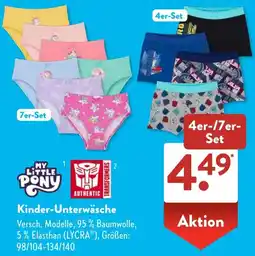 Aldi Süd Kinder-Unterwäsche Angebot