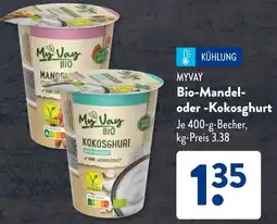 Aldi Süd MYVAY Bio-Mandel oder Kokosghurt Angebot