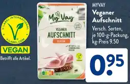 Aldi Süd MYVAY Veganer Aufschnitt Angebot