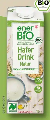 Rossmann enerBiO Hafer Drink Natur Angebot