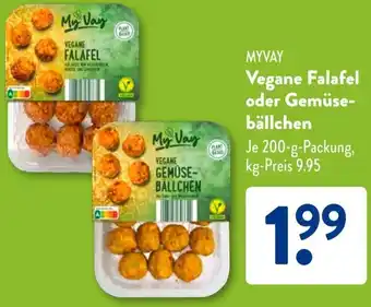 Aldi Süd MYVAY Vegane Falafel oder Gemüsebällchen Angebot