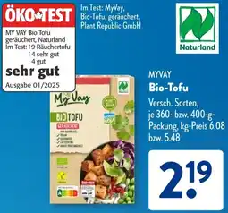 Aldi Süd MY VAY Bio Tofu Angebot