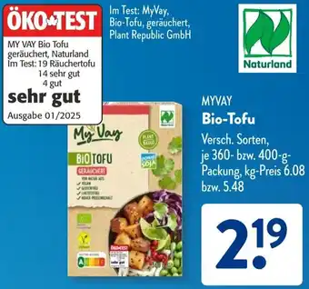 Aldi Süd MY VAY Bio Tofu Angebot