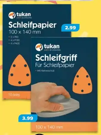 NETTO Tukan Schleifpapier-Dreieck Angebot