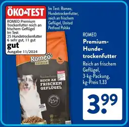 Aldi Süd ROMEO Premium Hundetrockenfutter Angebot