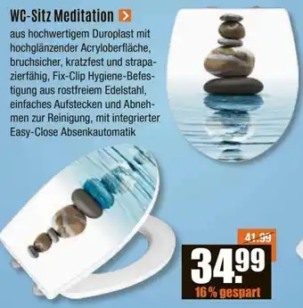 V Baumarkt WENKO WC-Sitz Meditation Angebot