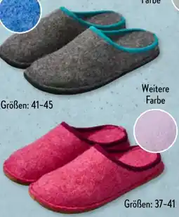 Aldi Süd Up2Fashion Damen Filzpantoffeln Angebot