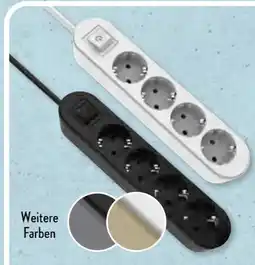 Aldi Süd Workzone 4-fach-Design-Steckdosenleiste Angebot