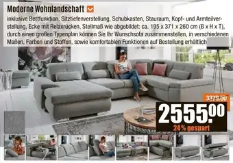 V Baumarkt Moderne Wohnlandschaft Angebot