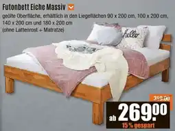 V Baumarkt Futonbett Eiche Massiv Angebot