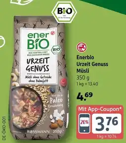 Rossmann Enerbio Urzeit Genuss Müsli Angebot