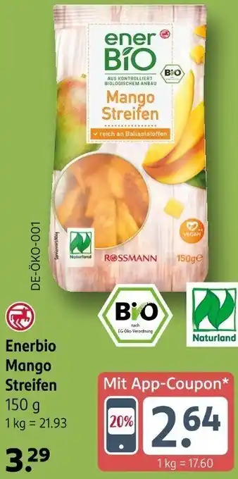 Rossmann Enerbio Mango Streifen Angebot