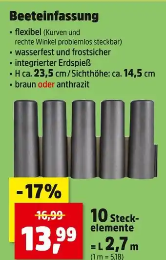 Thomas Philipps Beeteinfassung braun Angebot