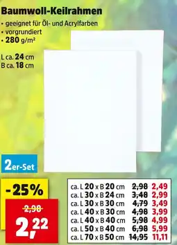 Thomas Philipps Baumwoll-keilrahmen Angebot