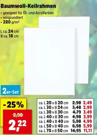 Thomas Philipps Baumwoll-keilrahmen Angebot