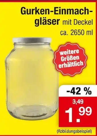 Zimmermann Gurken-einmachgläser mit deckel Angebot