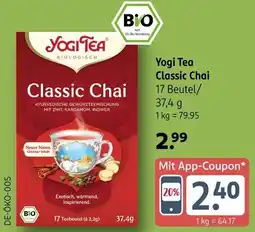 Rossmann Yogi Tea Classic Chai Angebot
