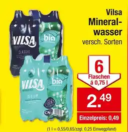 Zimmermann Vilsa mineralwasser classic Angebot