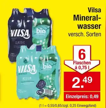 Zimmermann Vilsa mineralwasser classic Angebot